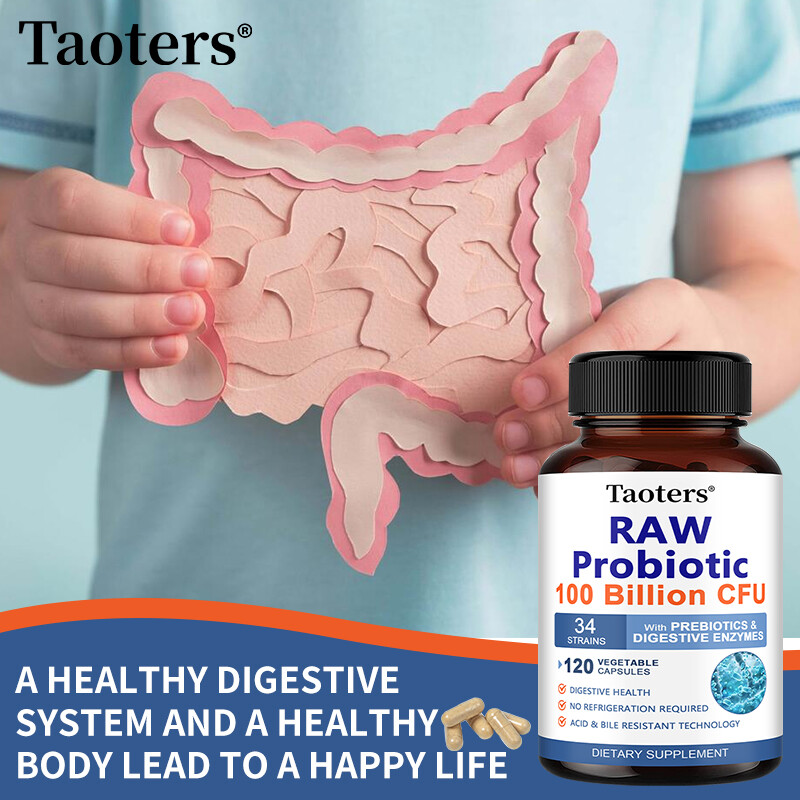 RAW Probiotic 100 Billion CFU 250 Mg protect intestinal health 30 To 120 Caps