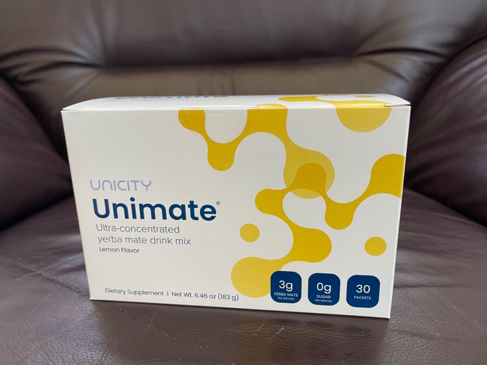 Unicity Unimate Dietary Supplement LEMON FLAVOR Drink Mix 5/10/30 Pack – Exp2025