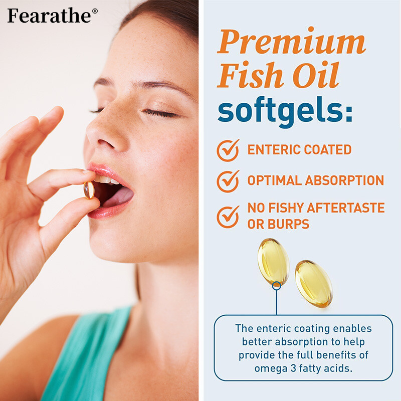 Omega 3 Fish Oil 2000 mg with DHA – EPA Softgels