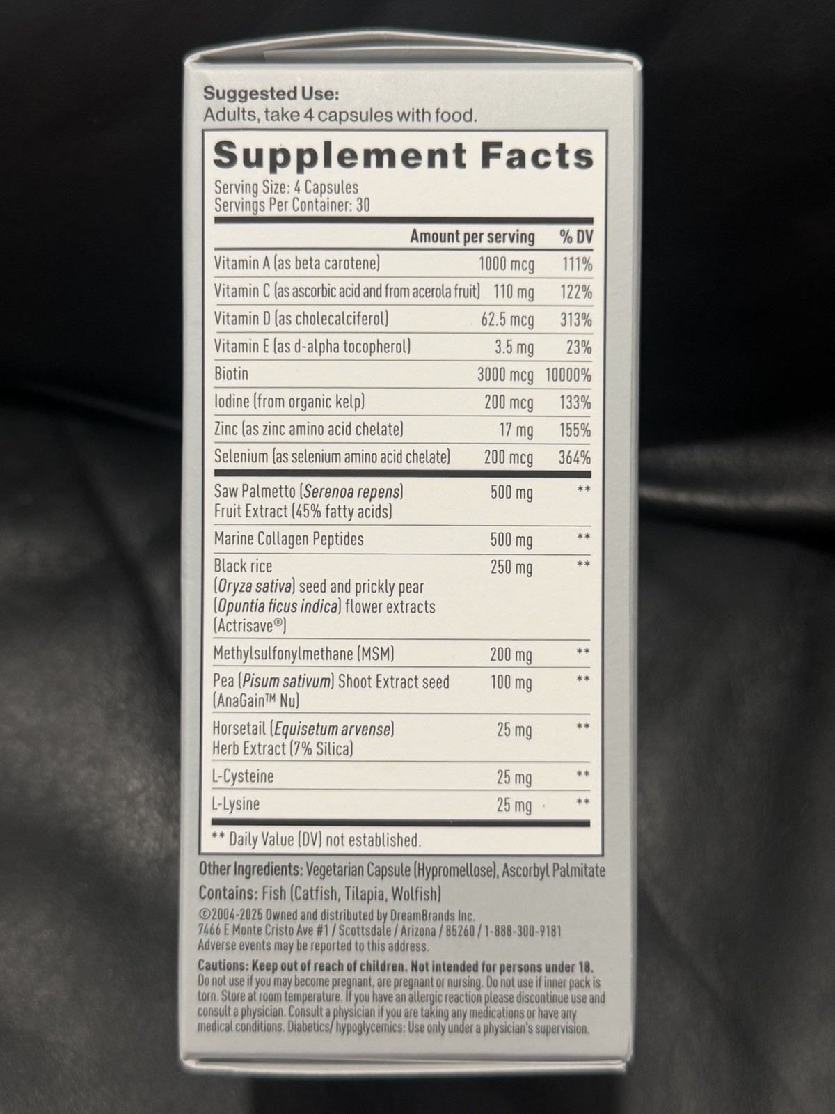 M Drive Hair Growth Complex Biotin Collagen Zinc 120 Capsules Exp 09/2027
