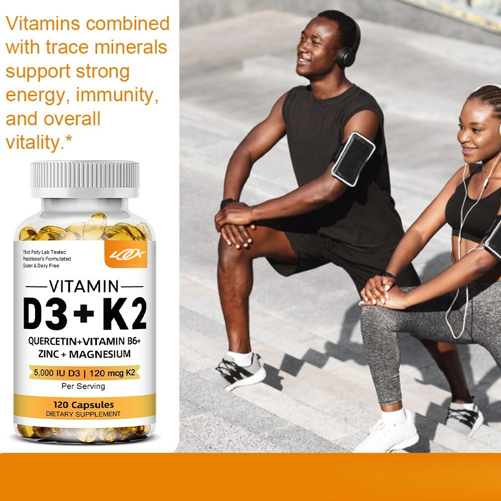 Multivitamin D3+K2 Supplement Strengthen Bone Teeth Muscle&Support Immune