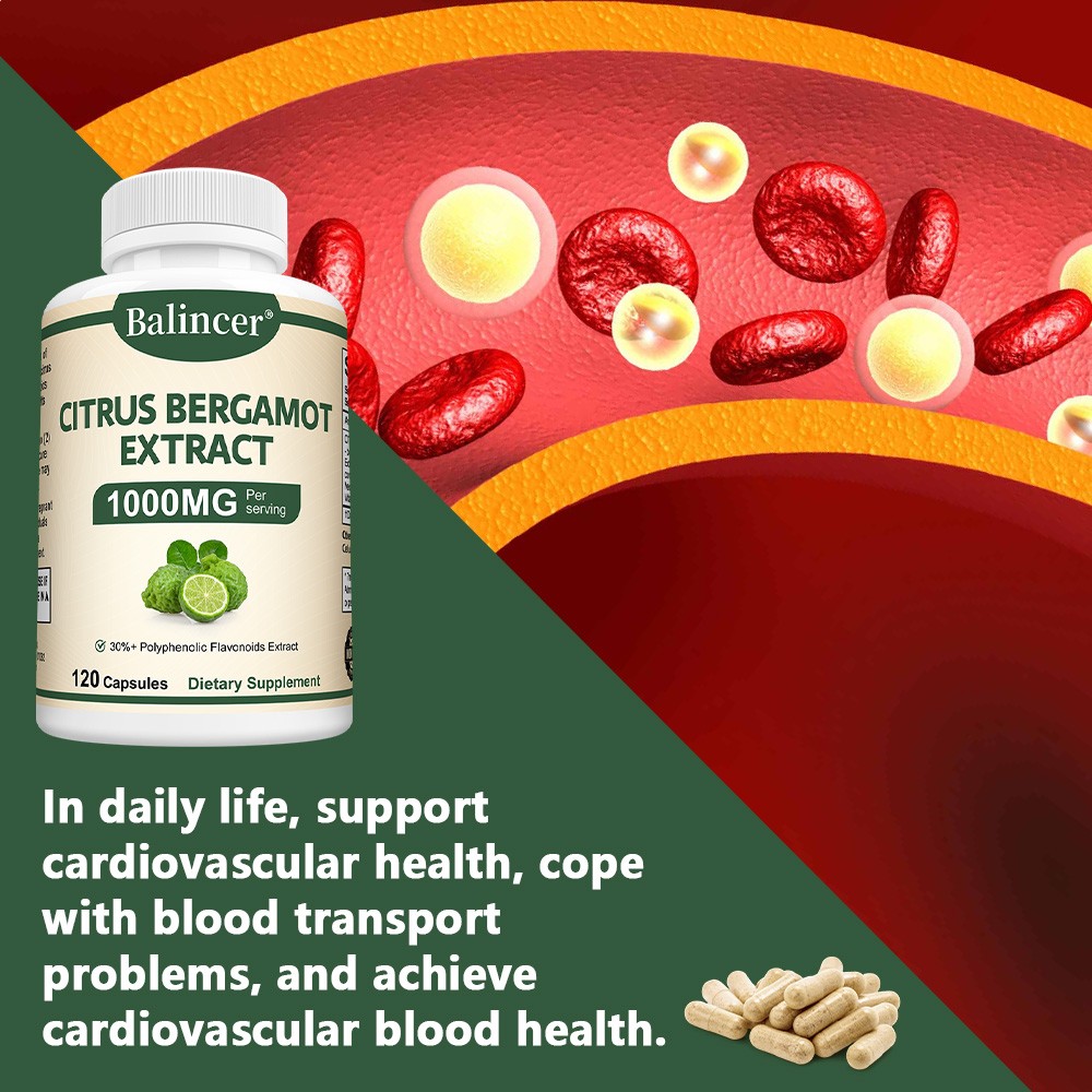 Bergamot Extract 30/60/120capsules – Maintain cardiovascular health, antioxidant