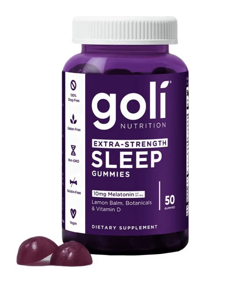 Goli Nutrition Extra-Strength Sleep Gummies 10mg Melatonin Vegan 60Count