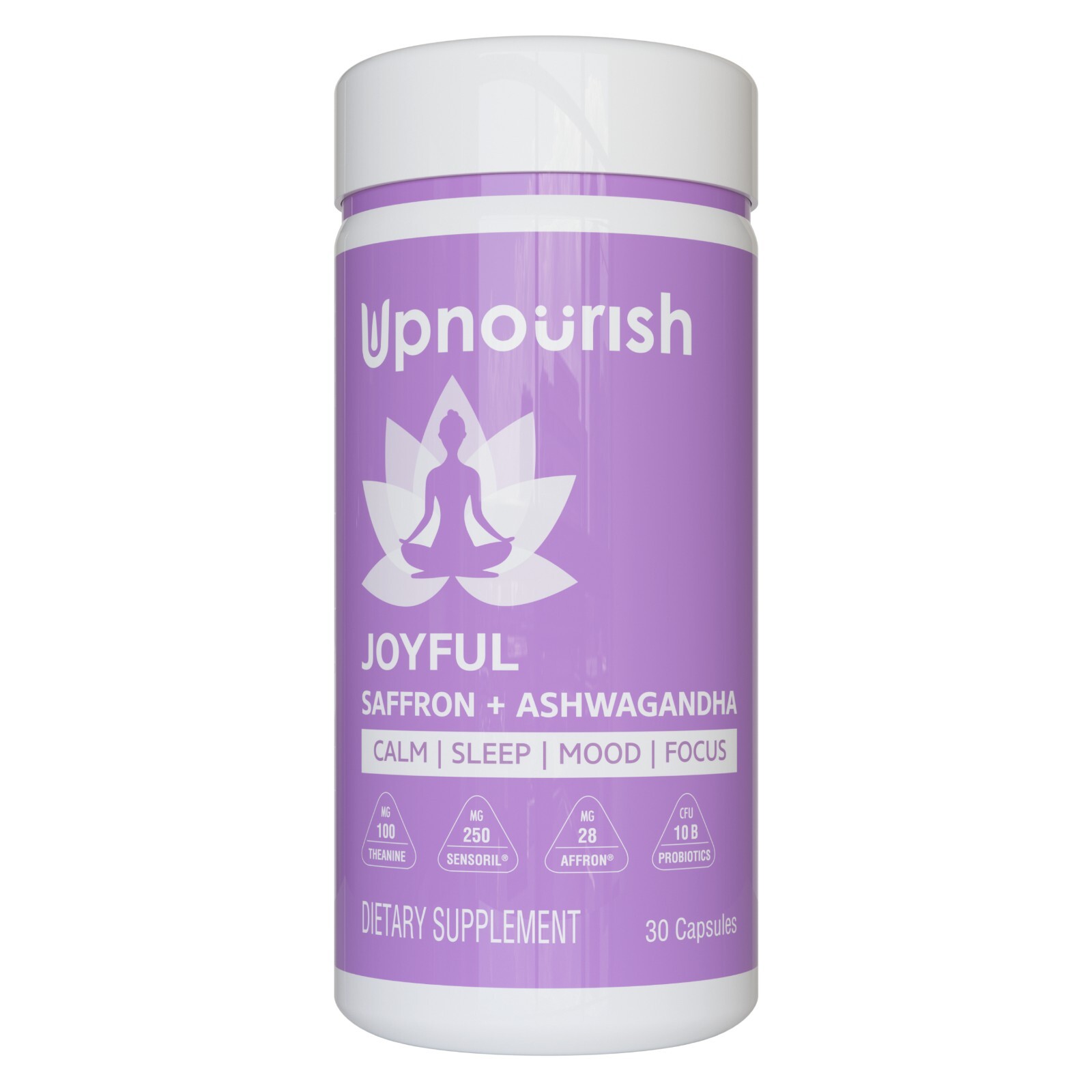 Organic Saffron Ashwagandha Supplement for Stress, Anxiety, Sleep, Mood Support
