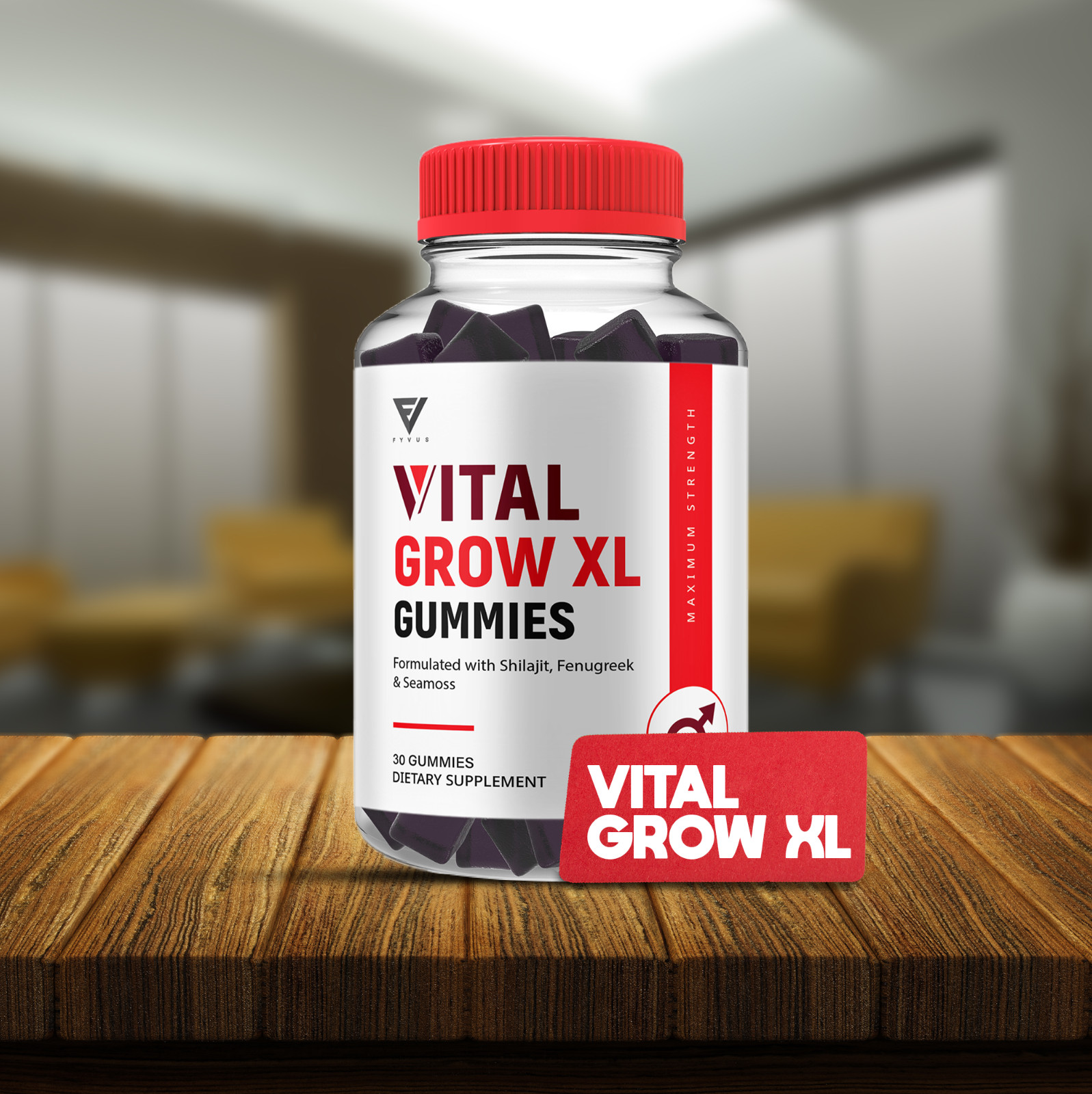 (2 Pack) Vital Grow XL Gummies Male Supplement for Performance (120 Gummies)