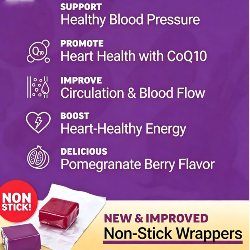 Beet Root Chews Natural Nitric Oxide Support Circulation Heart Wellness Soft Che