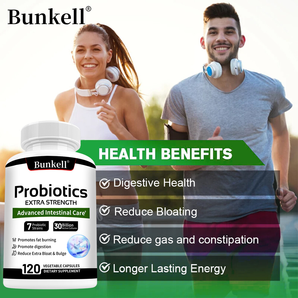 Probiotic Complex Capsules with Prebiotics,Gut Flora&Boost Immune Health 120Caps