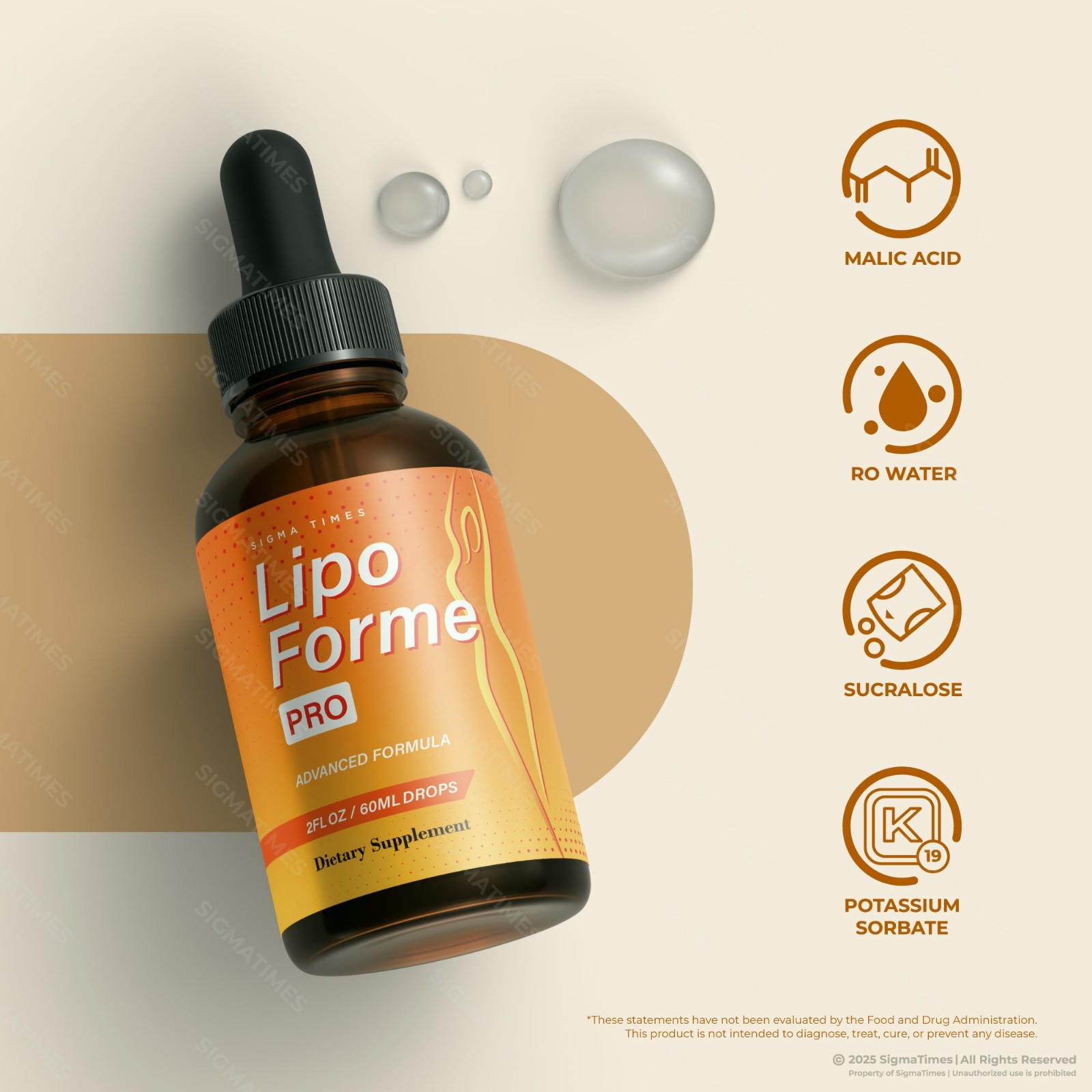 Lipo Forme Pro Drops, Fat Burner, Metabolism & Weight Loss Support (30 serv)