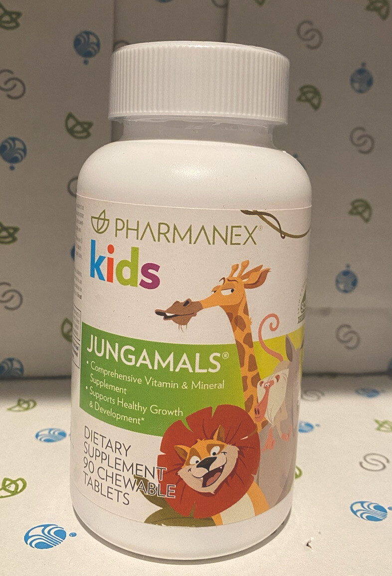 Nu Skin NuSkin PHARMANEX Jungamals Kids DIETARY SUPPLEMENT 90 CHEWABLE EXP 03/25