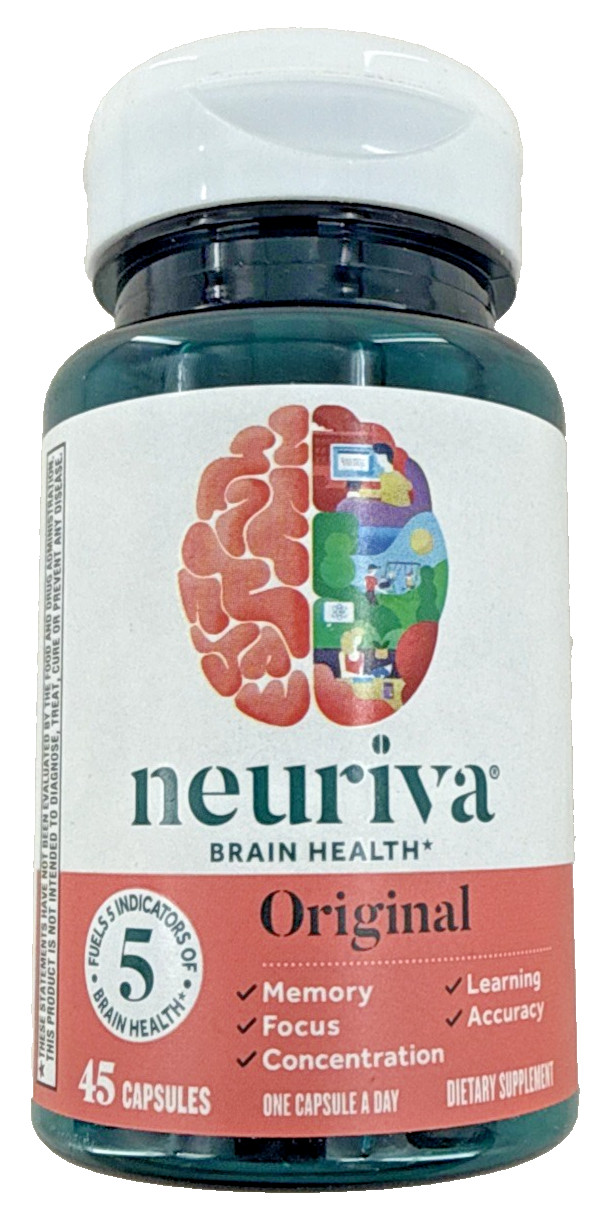 Schiff Neuriva Original Brain Health 45 Capsules EXP 8/27