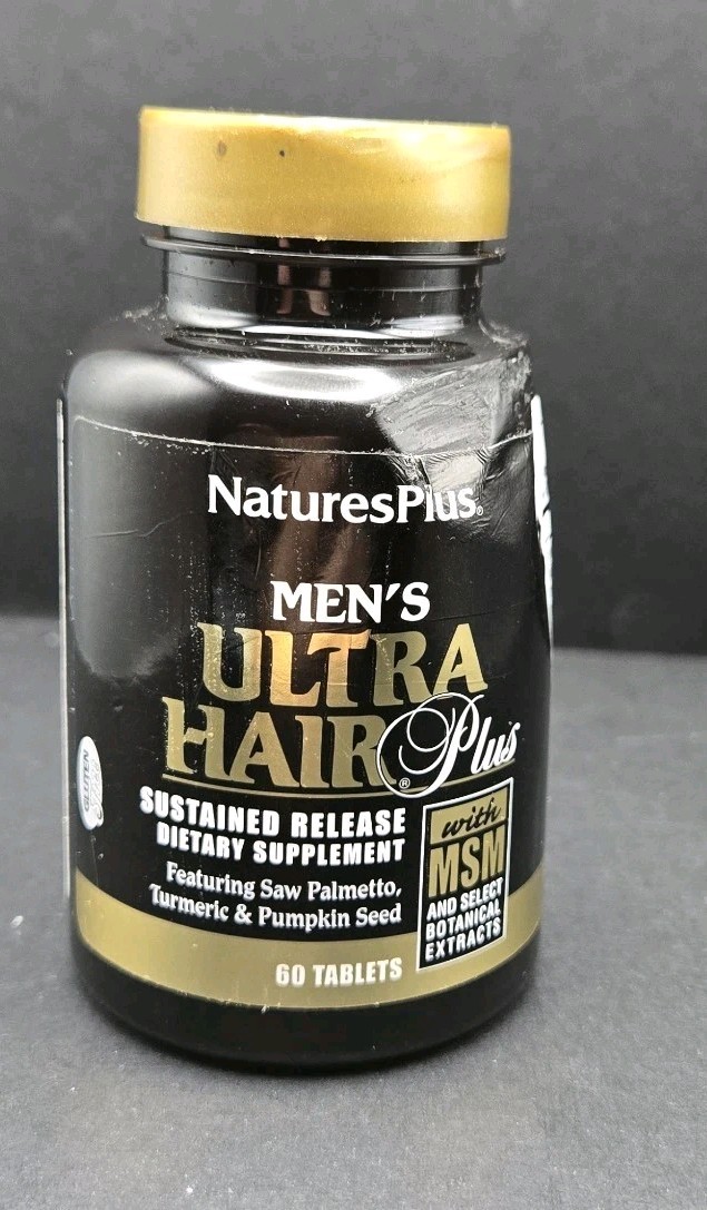 NaturesPlus ~ Men’s Ultra Hair Plus ~ W/ MSM ~ 60 Tabs ~ Sealed ~ Exp.09/2027