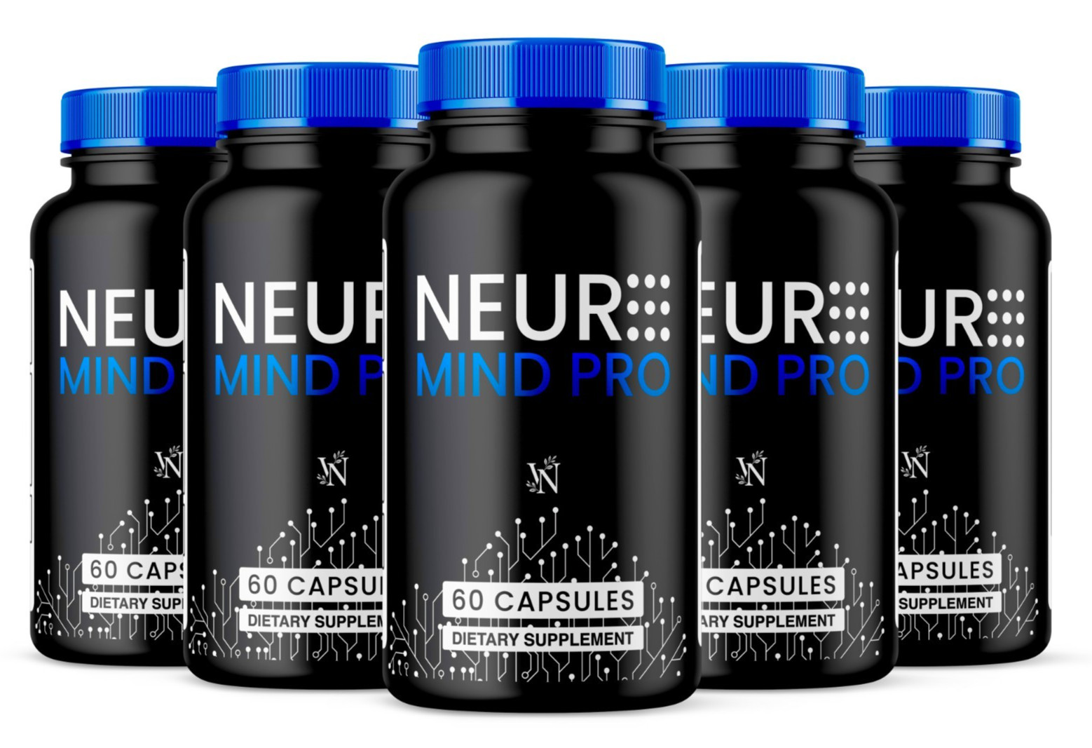 (5 Pack) Neuro Mind Pro Nootropic Natural Brain Formula Supplement 300 Capsules