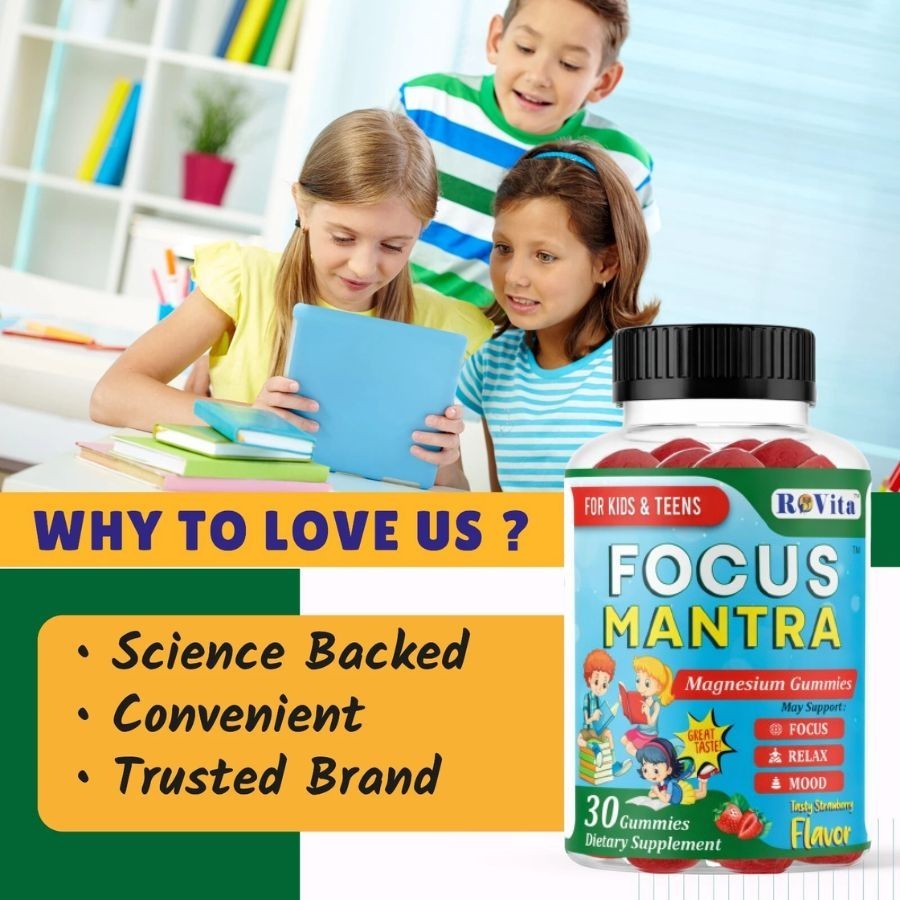 Ashwagandha Gummies for Kids & Teens – Stress Relief, Focus, Relaxation & Mood