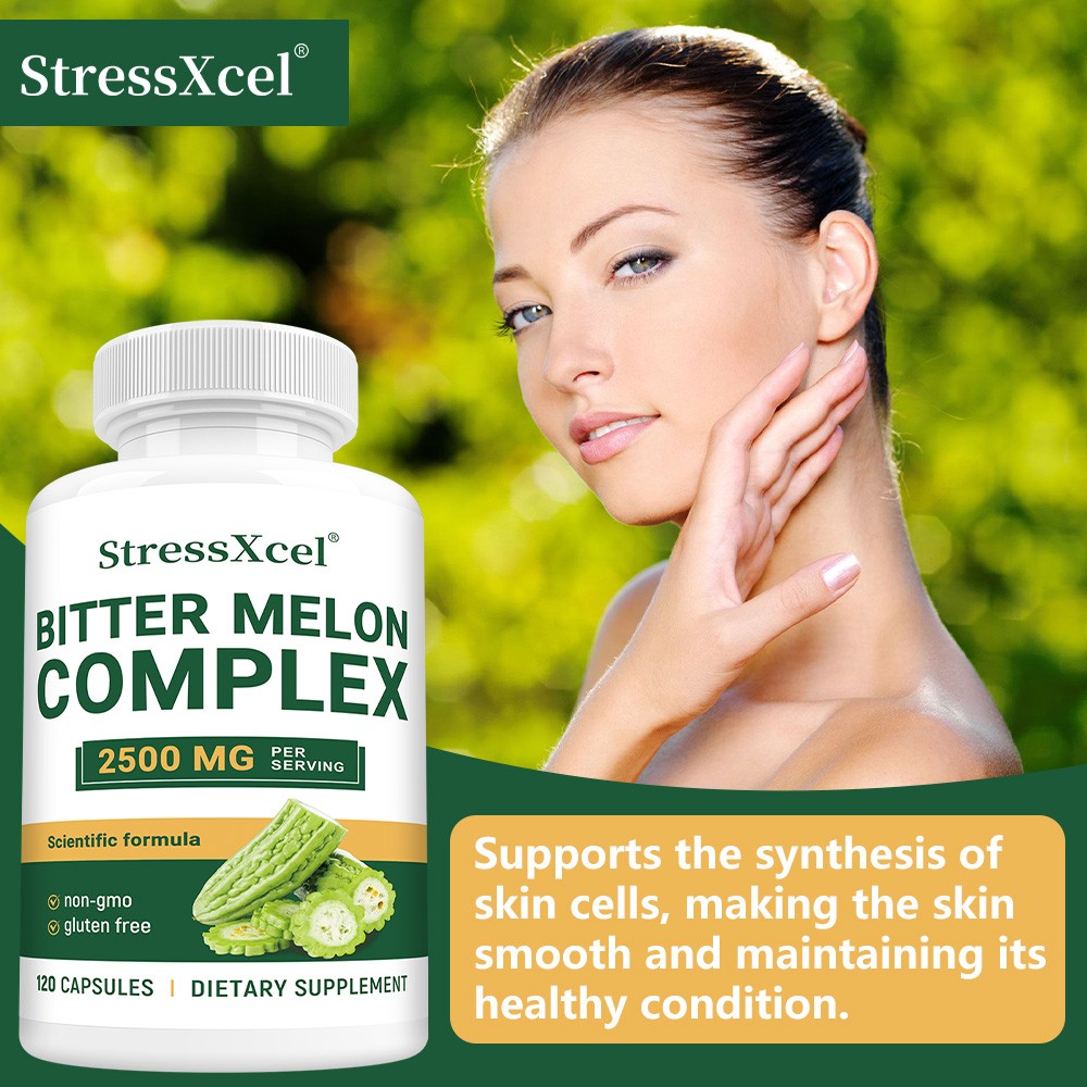 Bitter Melon Capsule 2500 Mg Skin Digestive Immune Health Gluten Free Supplement