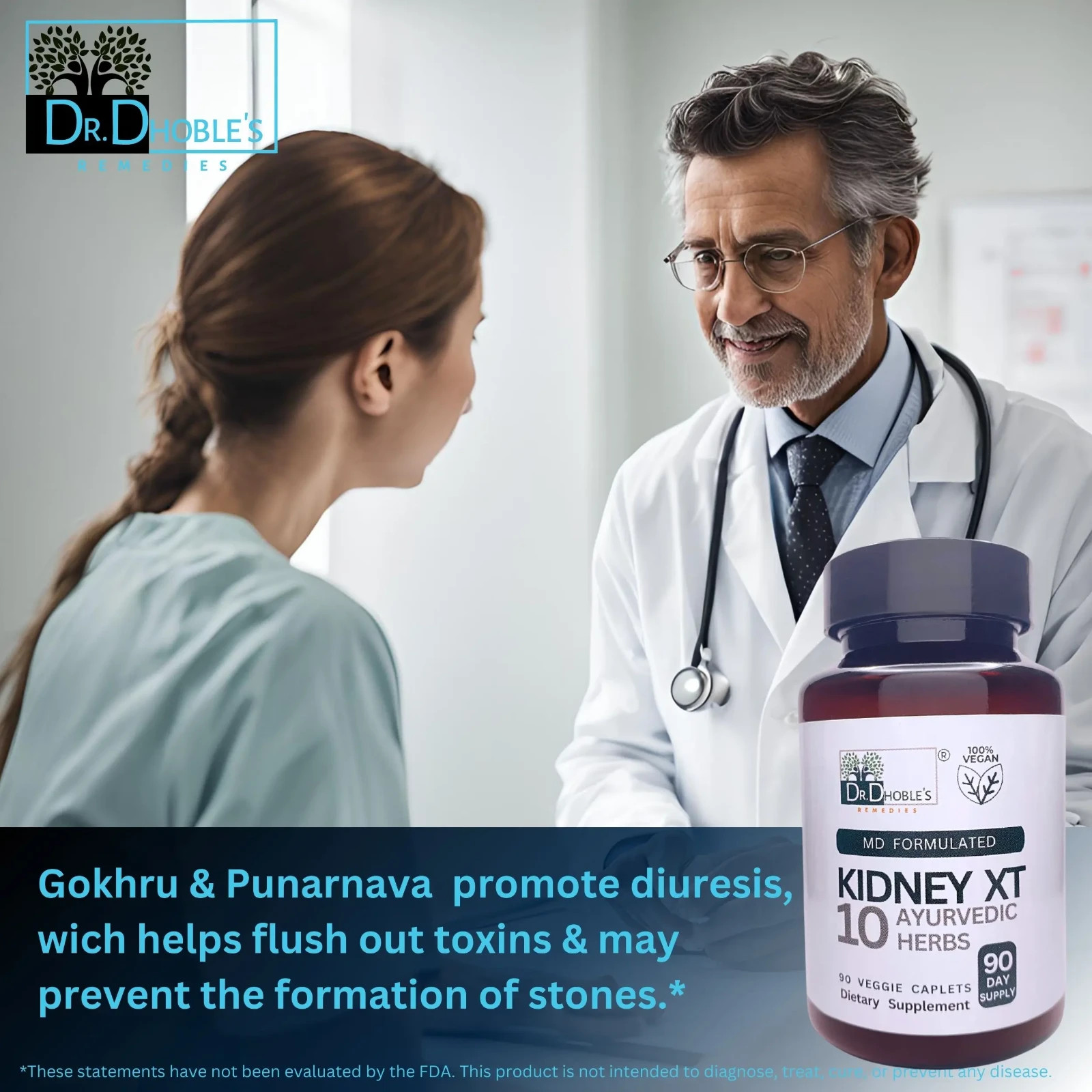 Kidney Cleanse, Support & Restore Supplement • Kidney Health Supplements • 90 Ct