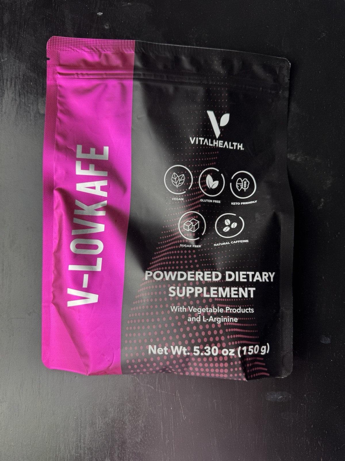 VitalHealth V-LovKafe Energy Support Dietary Supplement Coffee Powder 5.30oz