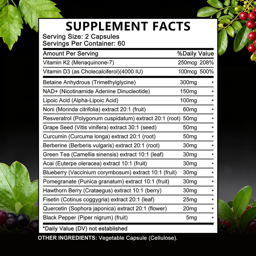Cardiovascular Function Supplements Balances Blood Circulation 30-120 Capsules