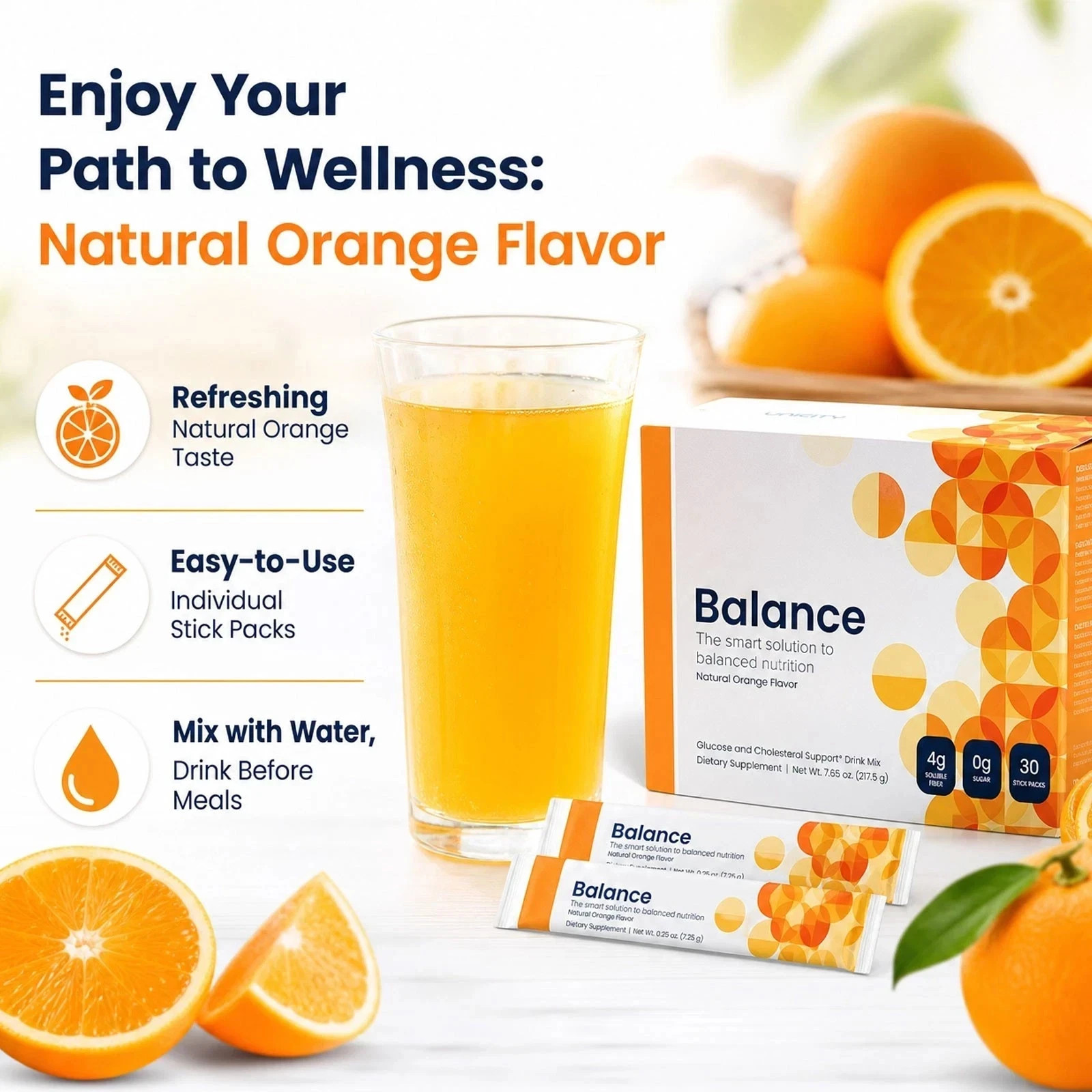 Balance NATURAL Mixed ORANGE, 30 Stick Packs