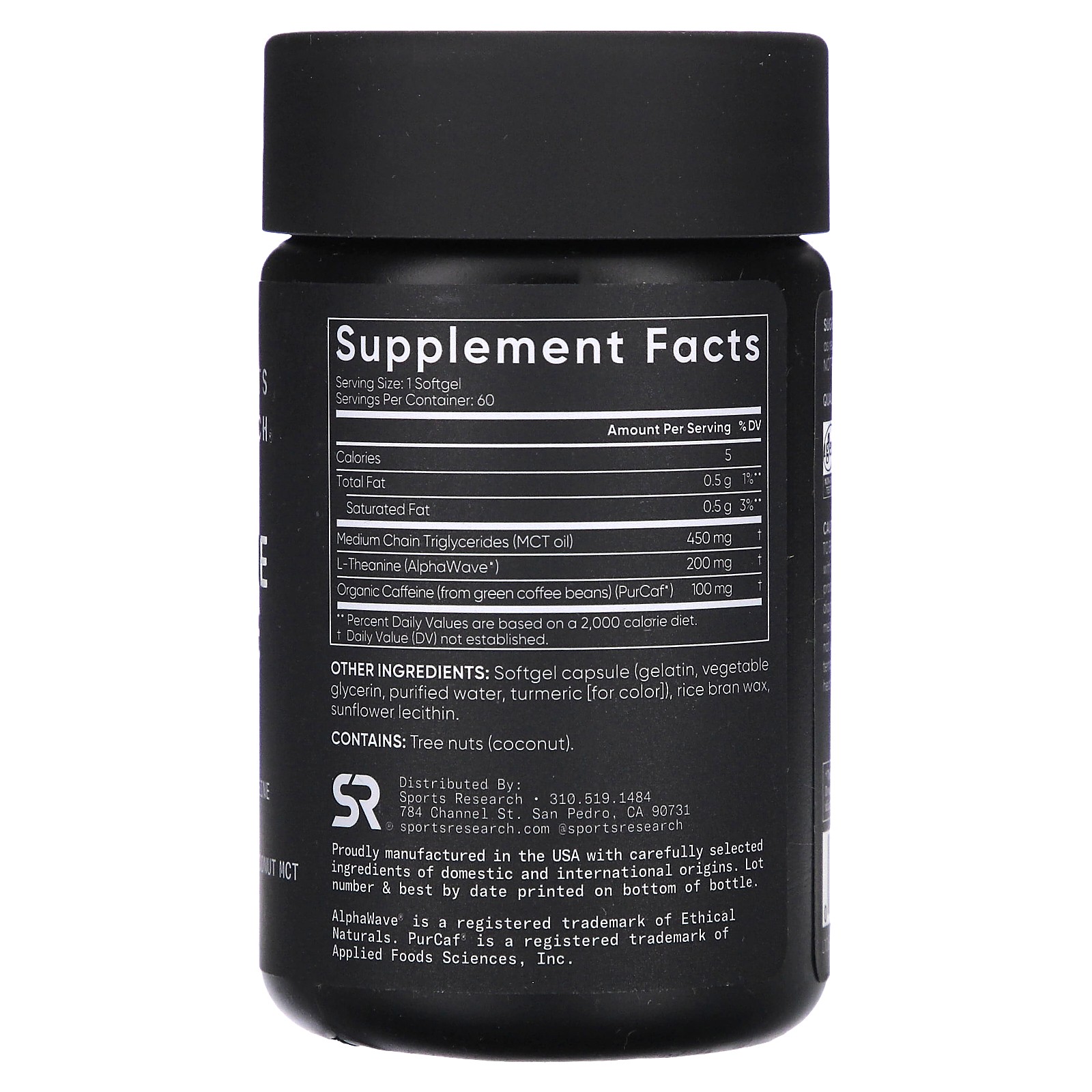 L-Theanine & Caffeine, 2-in-1 Formula, 60 Softgels