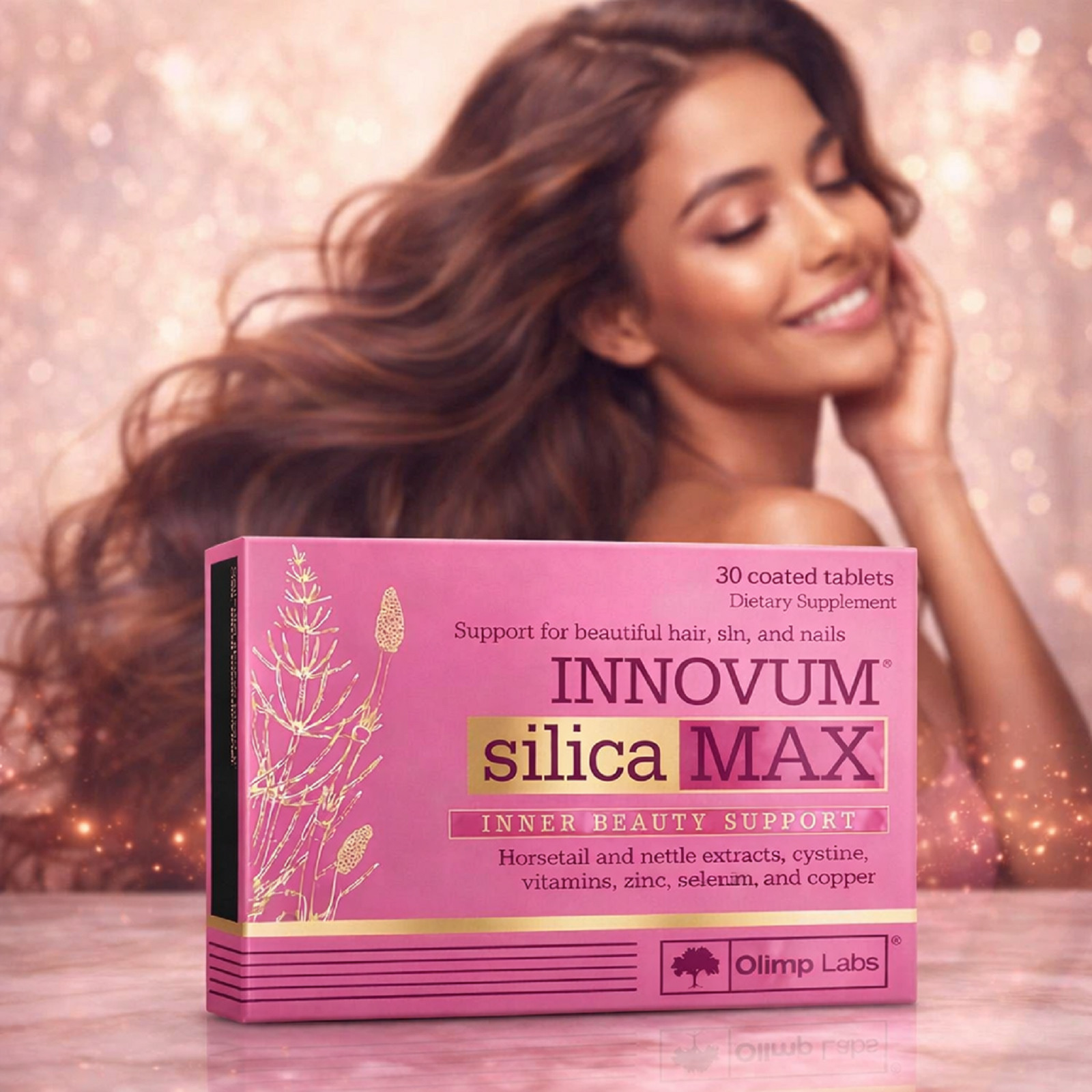 INNOVUM SILICA MAX – 30-240 Tablets – Beautiful hair, healthy skin, strong nails