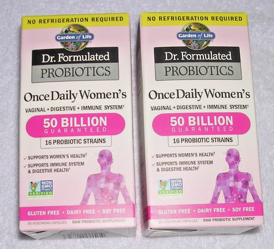 Set f 2 Once Daily Women’s Probiotic 50 Billion 60 Capsules 16 Strains 11/26 Lot