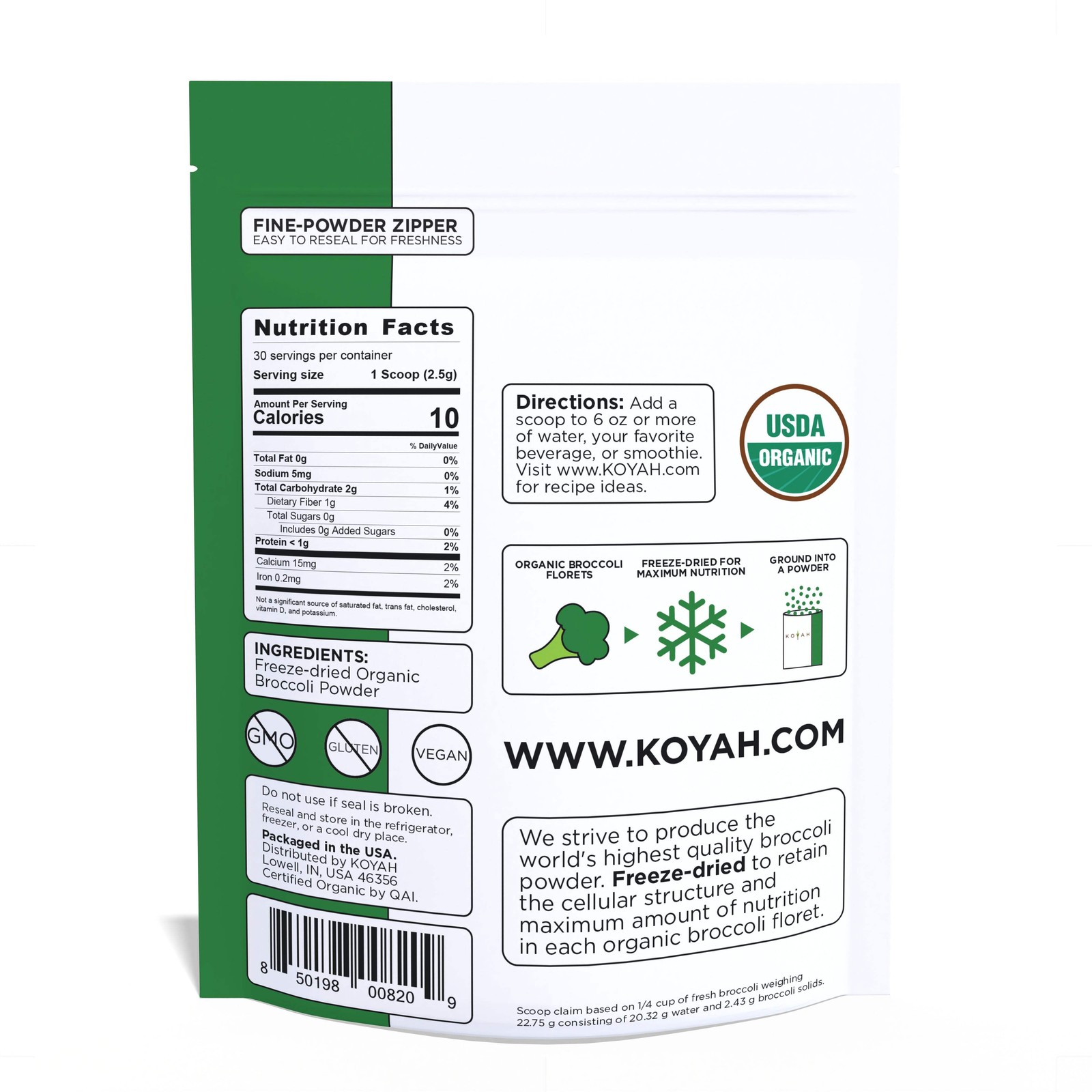 Organic Broccoli Powder