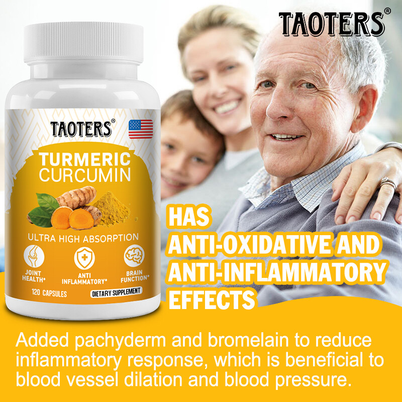 Turmeric Curcumin Highest Potency 95% 1300mg with Bioperine Black Pepper Extract