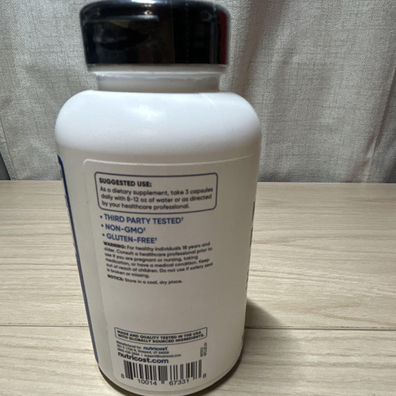 Nutricost Nitric Oxide Booster 2,250mg L-Arginine L-Citrulline 180 Capsules