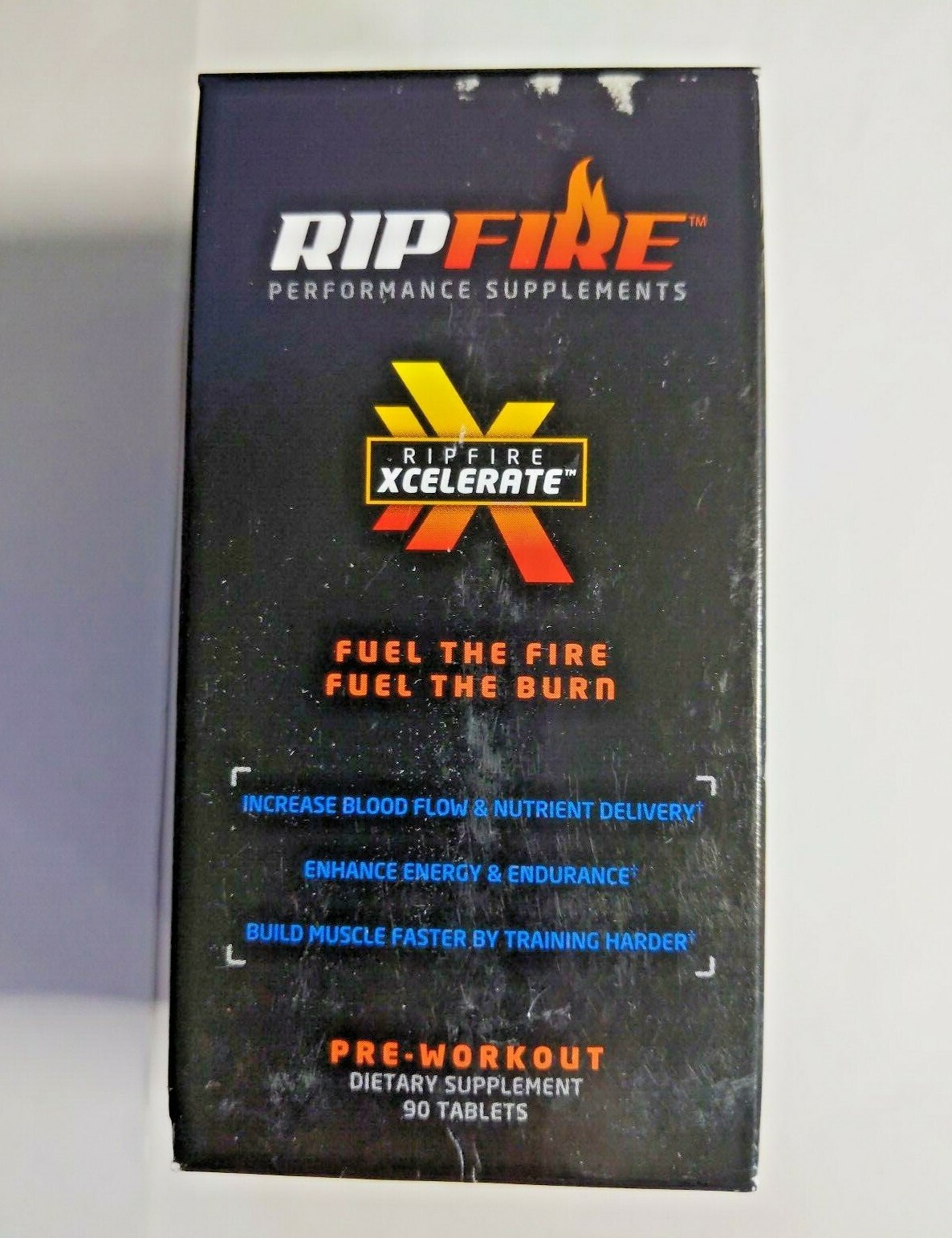 Lot of 2 RipFire Xcelerate Pre-Workout Dietary Supplement – 180 Tabs Total