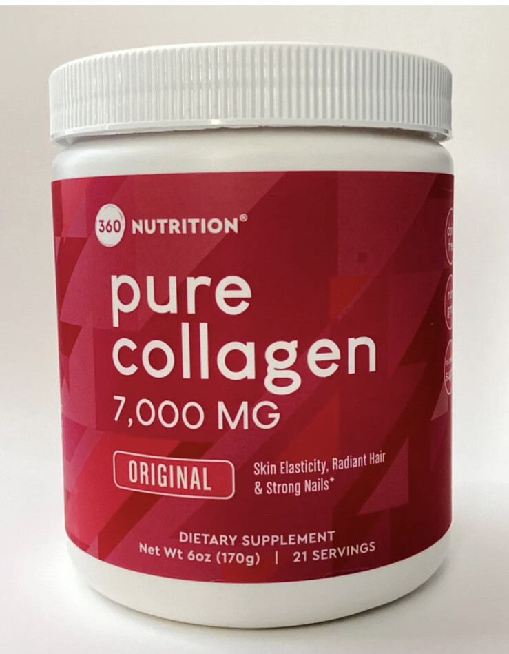 360 Nutrition Pure Collagen 7,000 MG. Original – 6 Oz. Exp: 05/2027. New Sealed