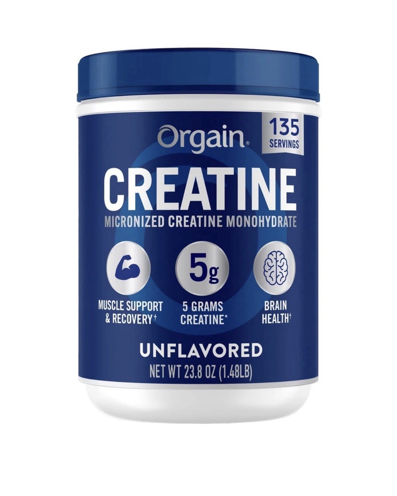 Orgain Micronized Creatine Monohydrate Powder Unflavored 135 Servings 23.8 Oz