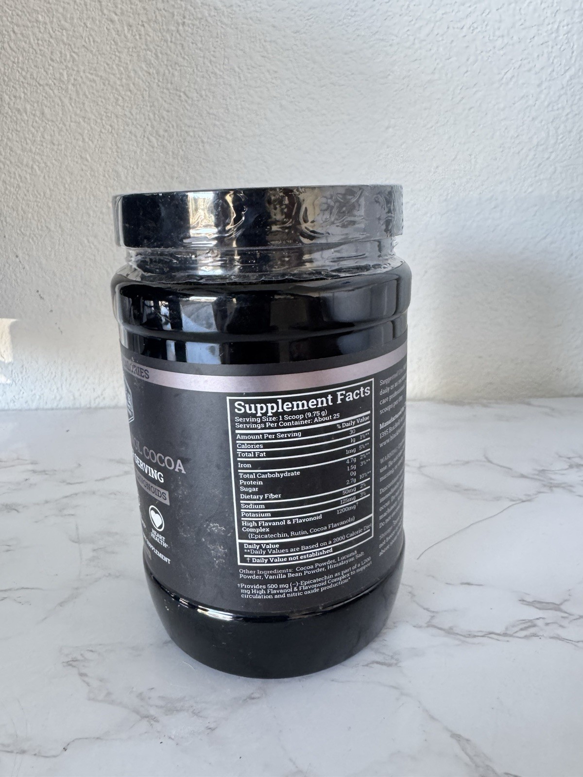 Black Forest High Flavanol Cocoa Powder 1200mg Non-GMO Vegan 8.6 oz