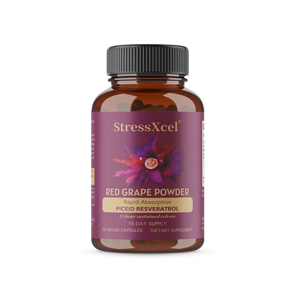 12 Hour Long-Lasting Piceid Resveratrol Supplement Supports Heart Health