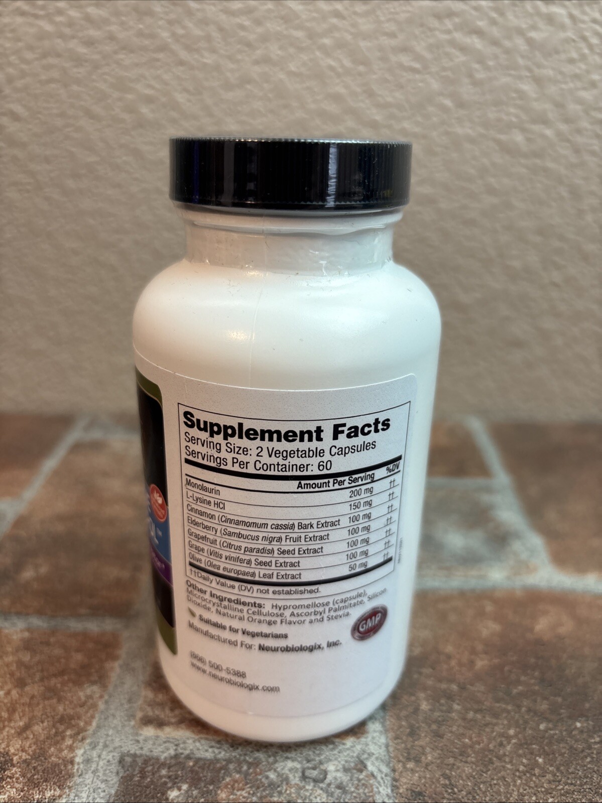 Neuro Biologix Neuro-Immune Infection Control 120 Vegetable Capsules EXP 03/2026