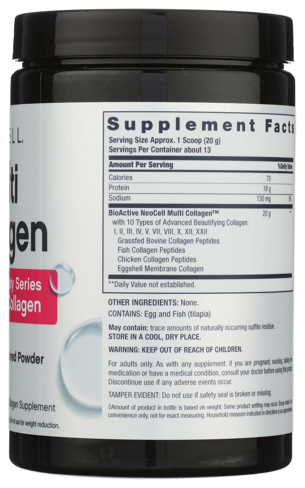Neocell Multi Collagen Powder 9 Oz Supplement 20G 1 Pack