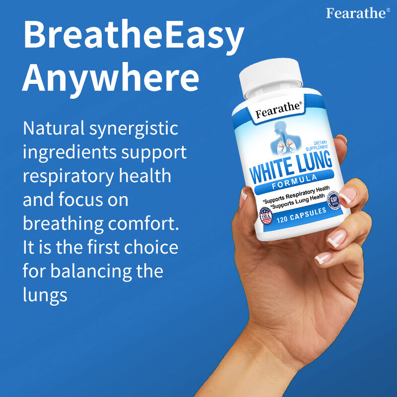 Lung Support Capsules – Free Breathing,Clear Airways,Lung Detox Supplements