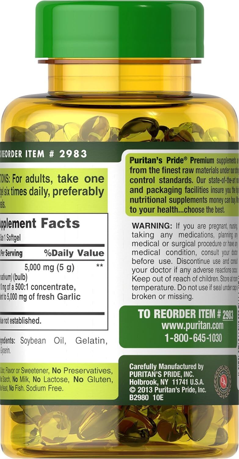 5000 MG USA Most Powerful Antibiotic Heal All Infection Herbal Pills Pure Garlic