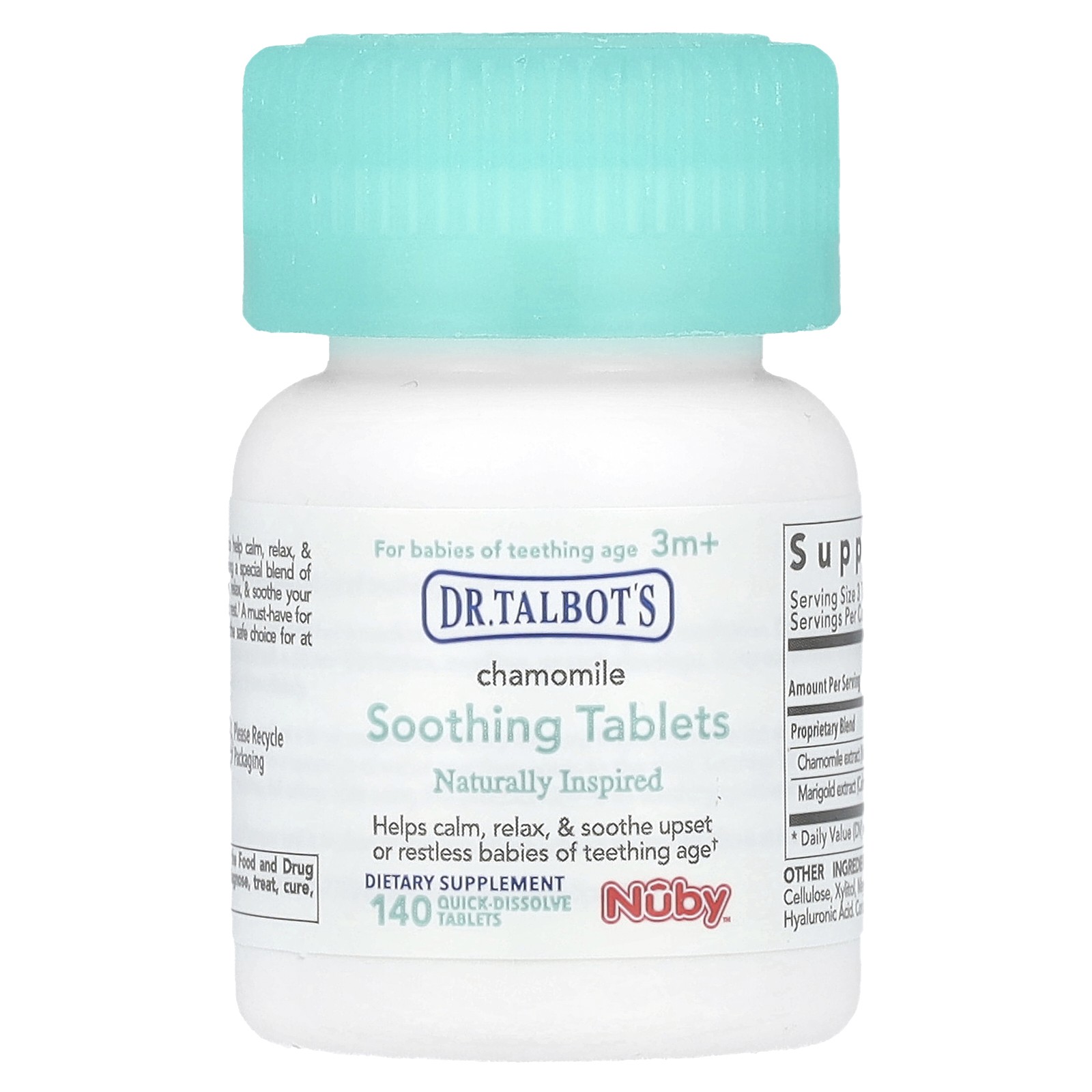 Soothing Tablets, Chamomile, 3 m+, 140 Quick-Dissolve Tablets