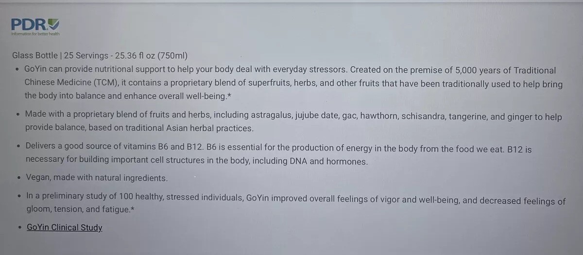 Go•yin Pure Proprietary Blend Juice – Dietary LivePure