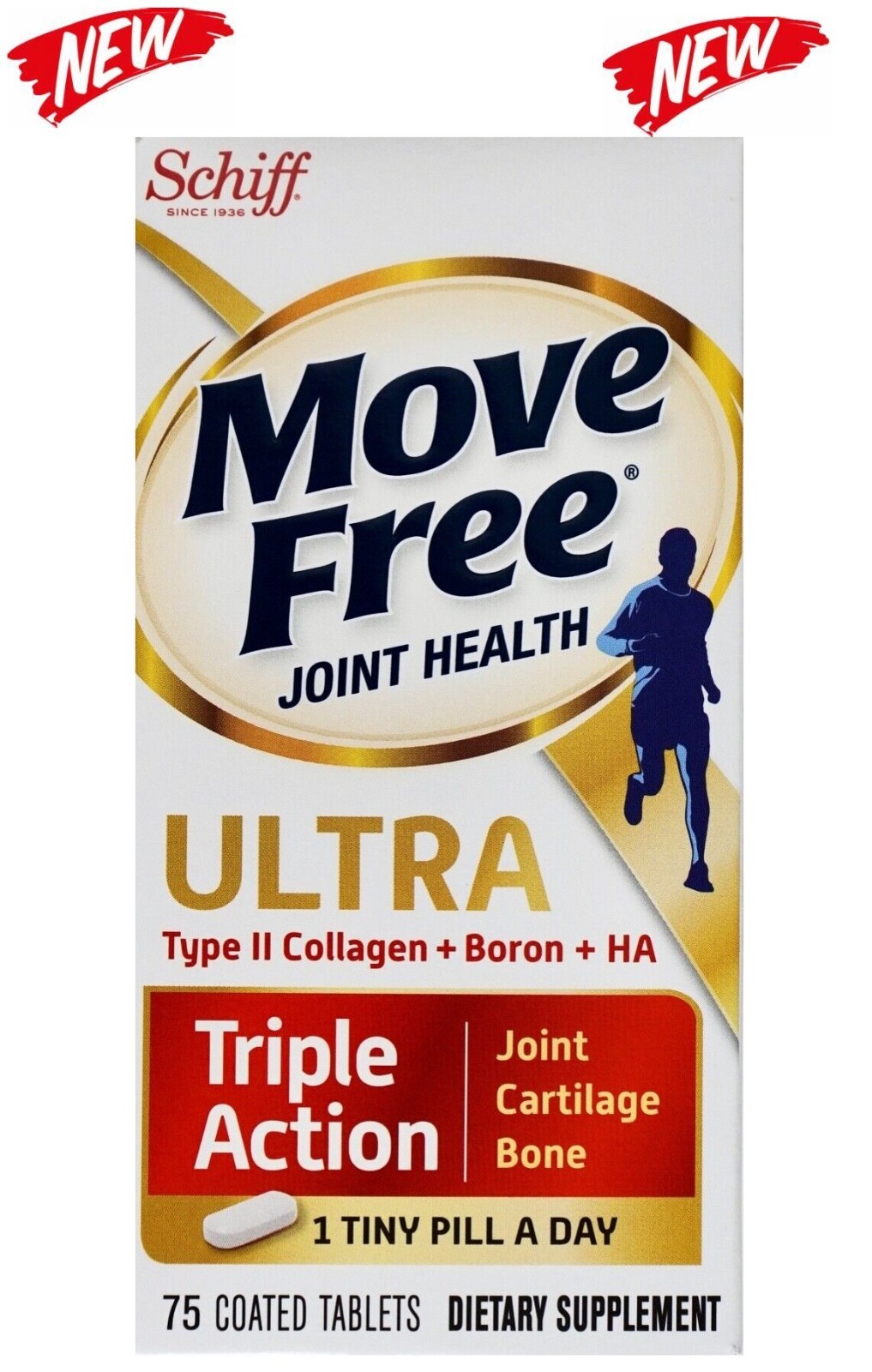 Schiff Move-Free Joint Health ULTRA Triple-Action Type II Collagen Coated Tablet