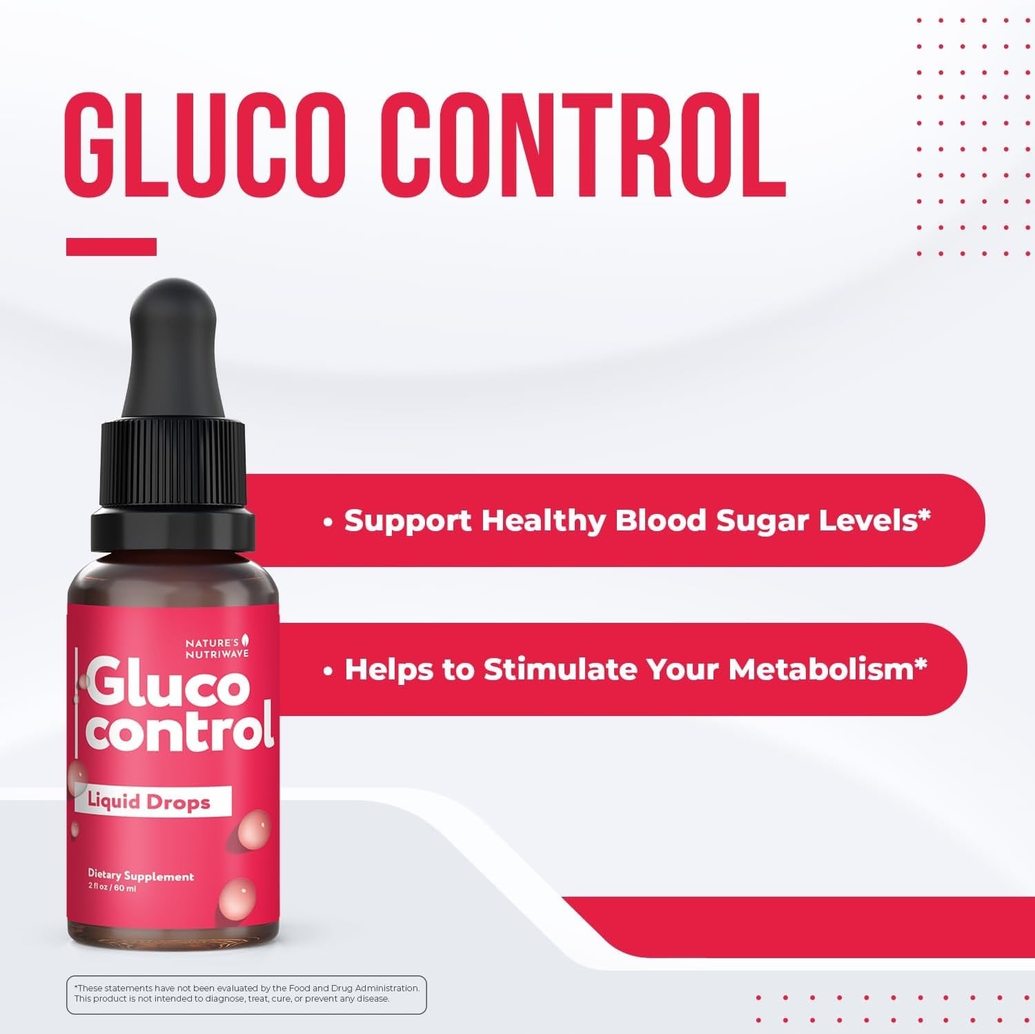 GlucoControl Daily Liquid Botanical Supplement – Chromium & Maca Root – 2oz 60ml