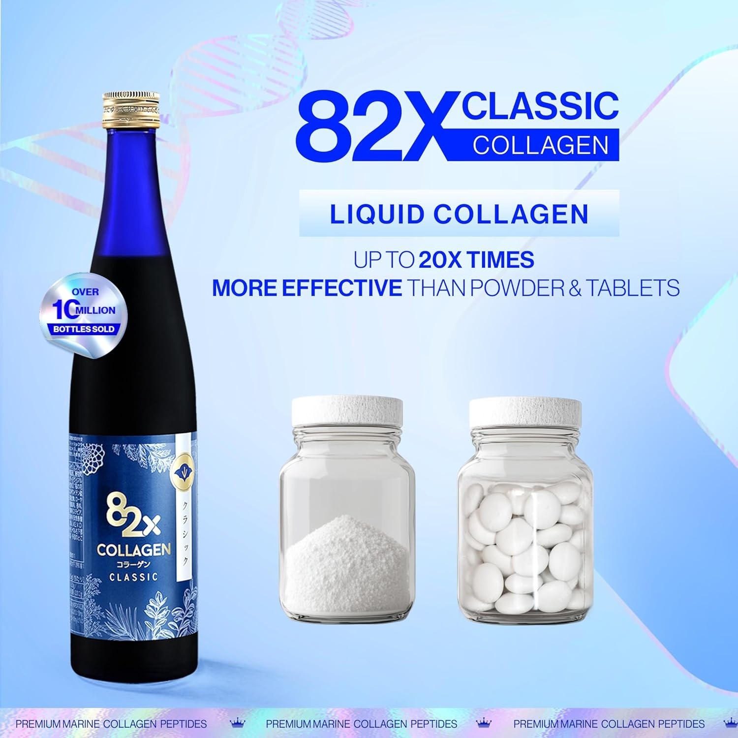 Collagen 82X Classic 500g Enzyme Drink Japan Fasting Anti-Glycation 2 Set