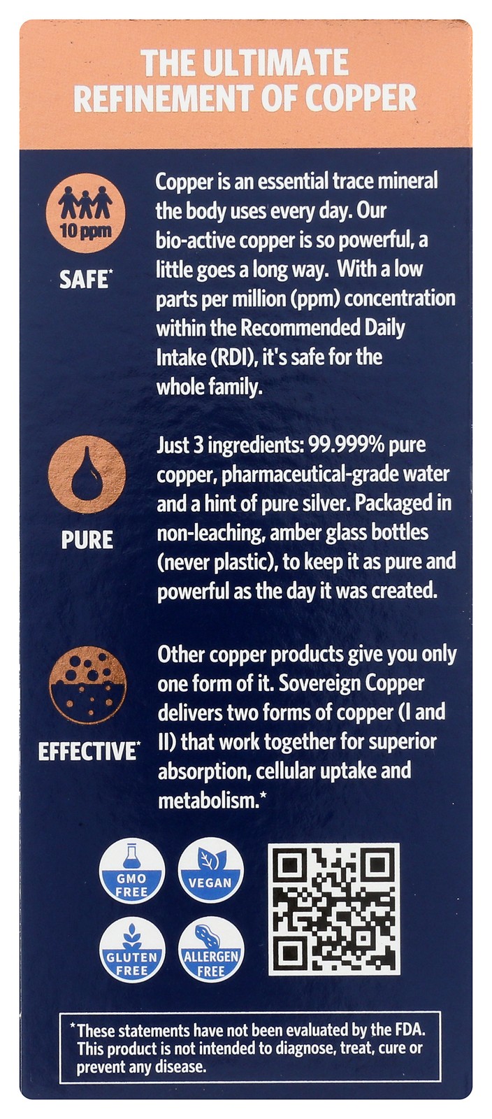 Sovereign Copper Bio-Active Hydrosol 8 Oz Supplement 1 Pack