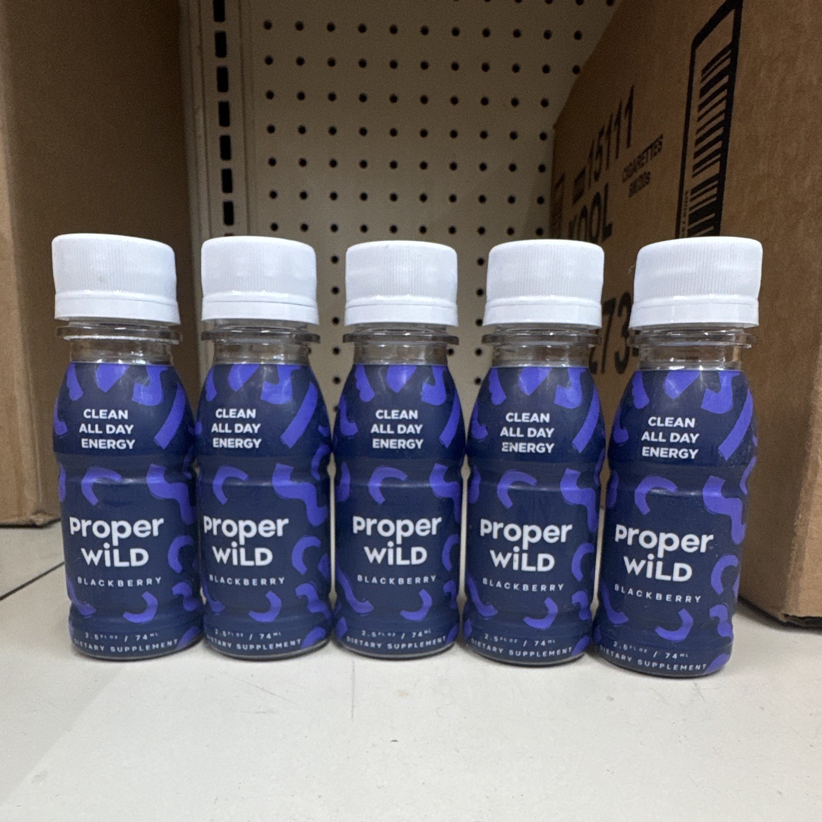 proper wiLD Clean All Day Energy Shot, Blackberry, 2.5 fl oz