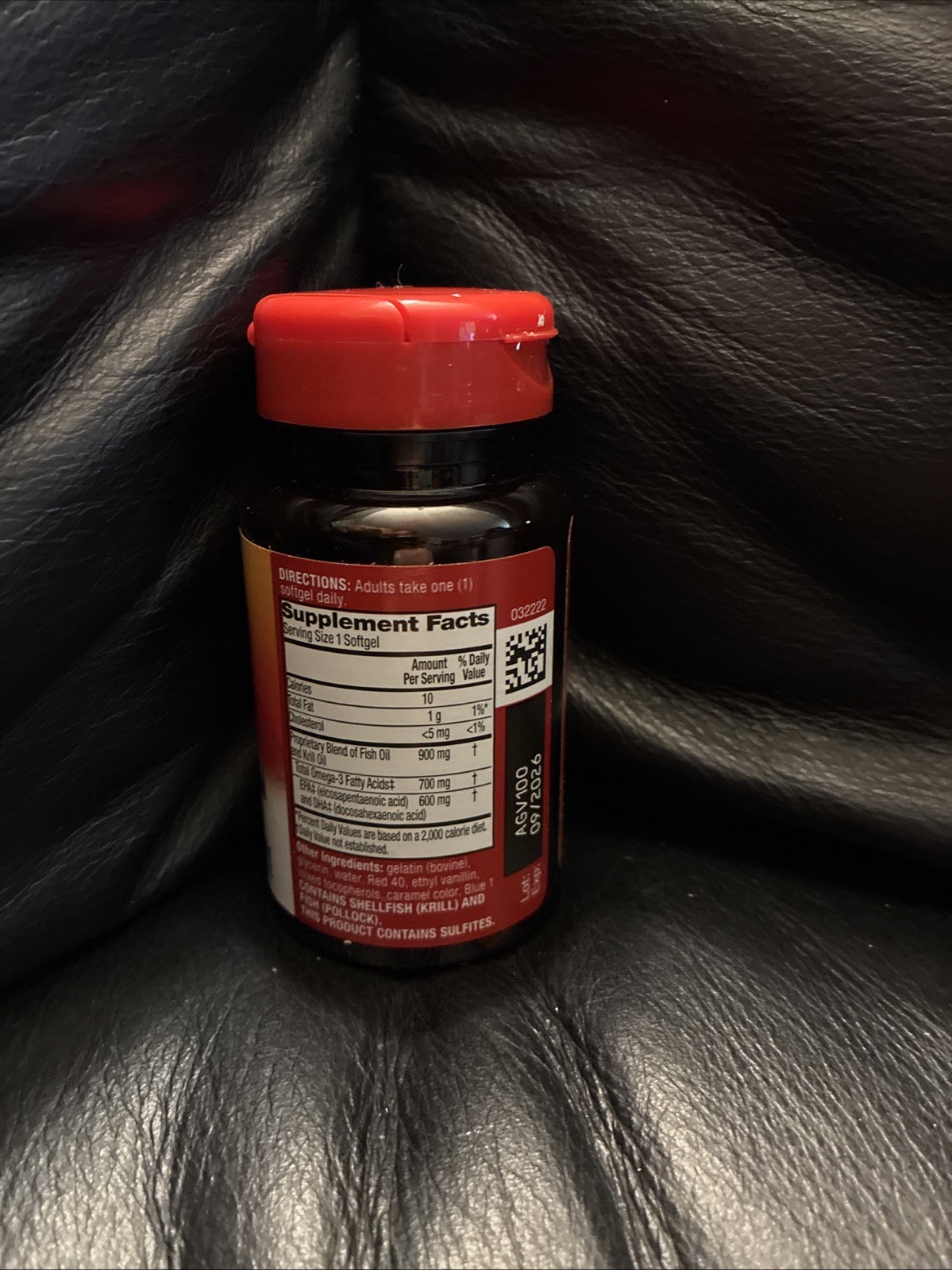 MegaRed Omega-3 Fish & Krill Oil Ultra Strength 900mg 40 SoftGels Exp 09/26