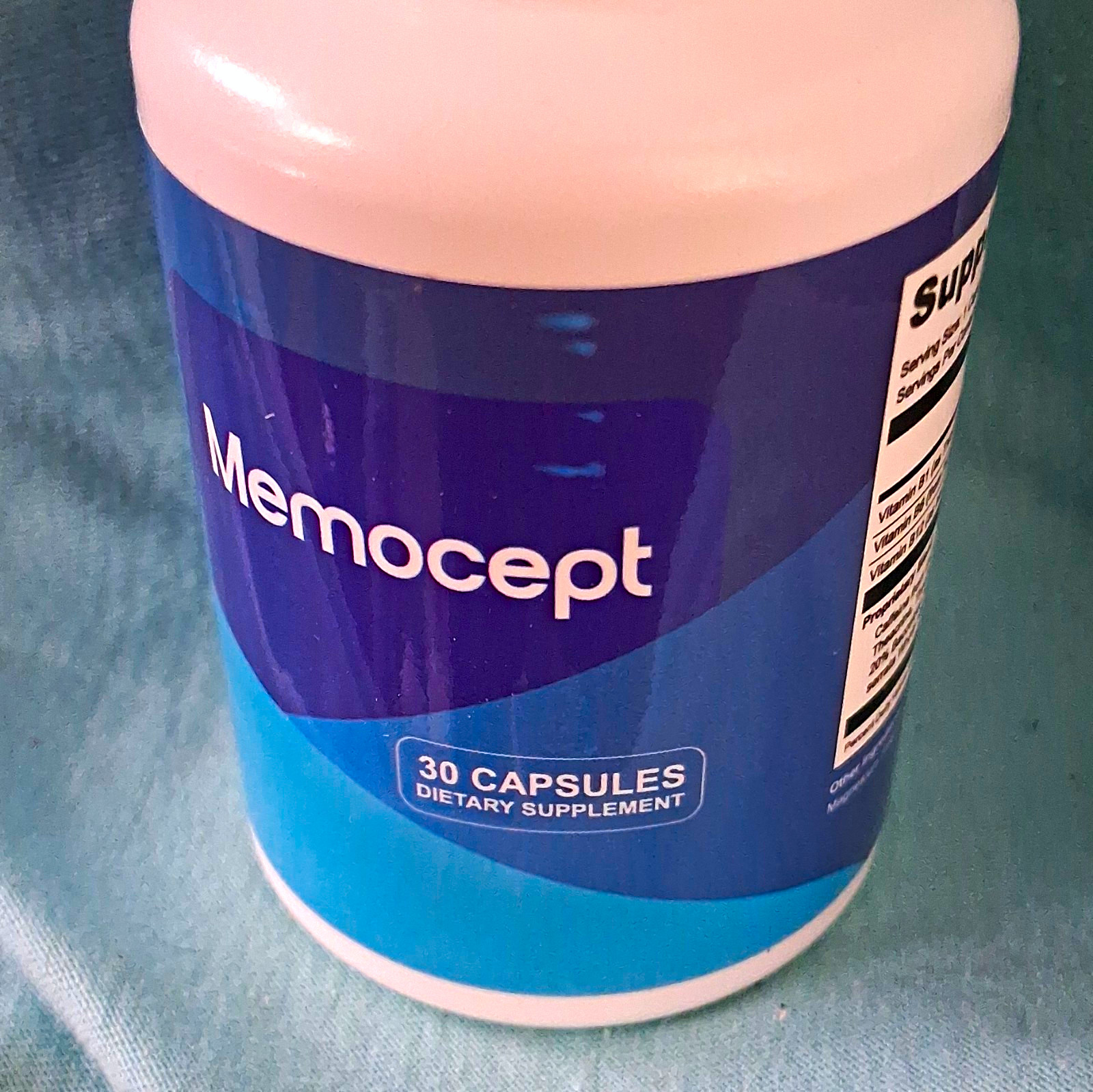 Memocept Cognitive Health Dietary Supplement 30 Veg Capsules B1 B6 B12 Caffeine