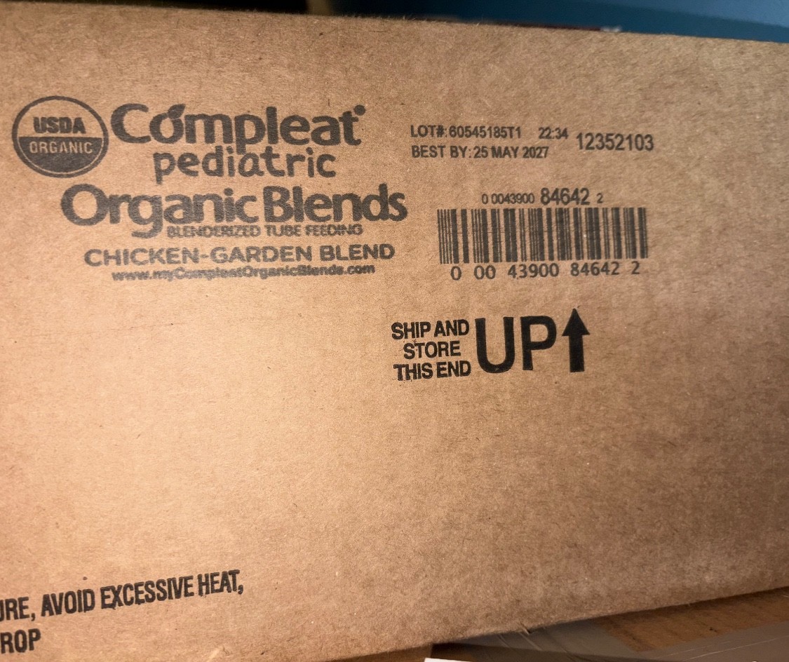 24 Compleat Pediatric Organic Blends Tube Feeding Chicken-Garden 10.1 oz 5/27
