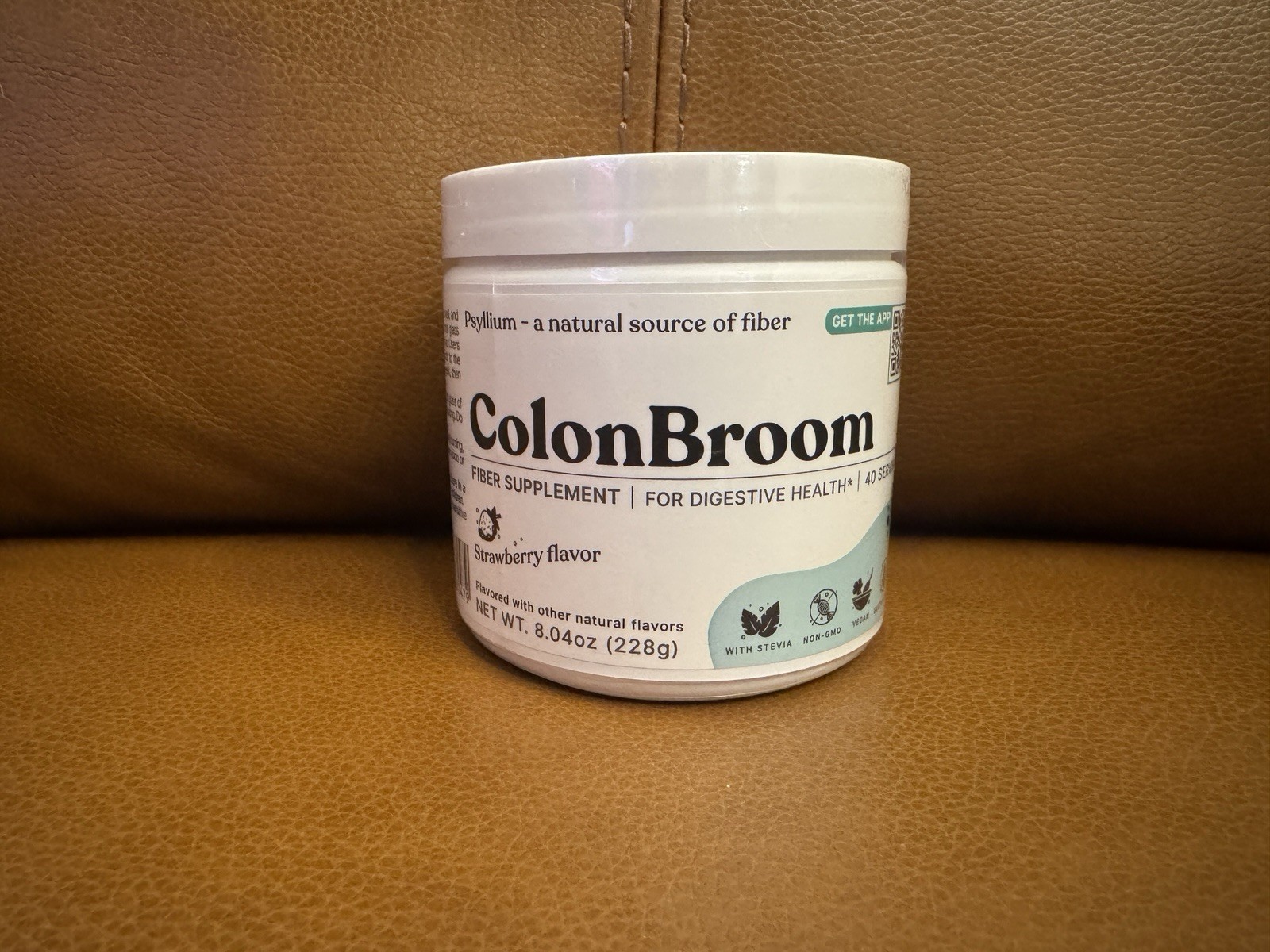 ColonBroom Digestive Health Fiber Supplement 8.04 oz Strawberry (Exp 06/2026)