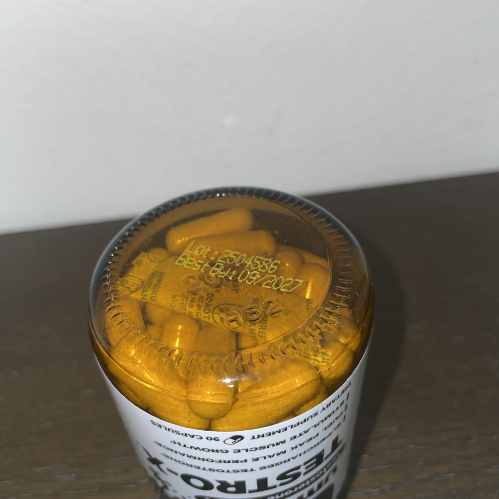Testro X Supplement for Men Energy Focus Muscle Pumps Healthy T Levels 90 Caps