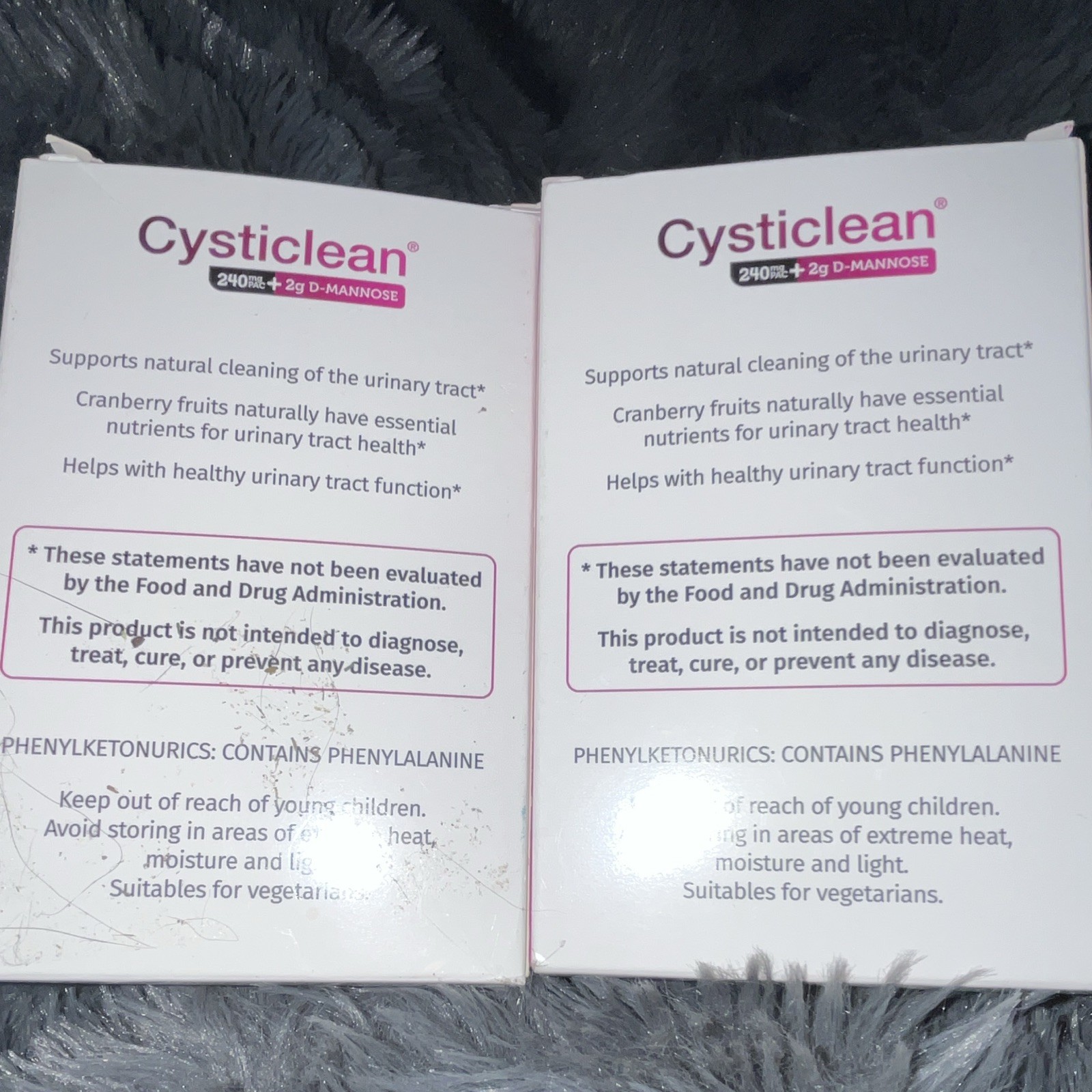 Vita Green Cysticlean Urinary Tract Health 30 Sachets Cranberry D-Mannose 2 pack
